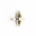 Srebrny pierścionek 925 labradoryt niebieski marquise długi pazur r.19 - 15