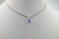 Wisiorek Tanzanit Malutka Zawieszka z Tanzanitem Srebro 925 Naturalny Fasetowany Tanzanit - 12