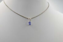 Wisiorek Tanzanit Malutka Zawieszka z Tanzanitem Srebro 925 Naturalny Fasetowany Tanzanit - 3