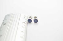 Kolczyki sztyft opal australijski dublet srebro 925 - 15