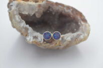 Kolczyki sztyft opal australijski dublet srebro 925 - 16