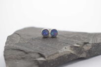 Kolczyki sztyft opal australijski dublet srebro 925 - 5