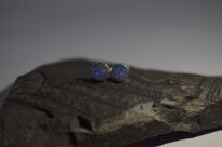 Kolczyki sztyft opal australijski dublet srebro 925 - 9