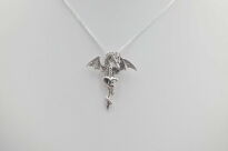 Wisiorek smok z mieczem srebro 925 – symbol mocy i odwagi - 8