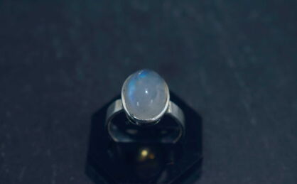 Pierścionek Kamień Księżycowy r.16 Srebro 925