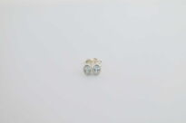 Małe Topaz Niebieski Sztyft Srebro 925 - 10