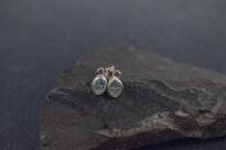 Małe Topaz Niebieski Sztyft Srebro 925 - 6