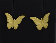Kolczyki Motylki Srebro Złocone - 2
