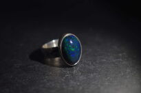 Pierścień Opal Ciemny Wędzony z Etiopii r.11 Srebro 925 - 7