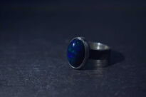 Pierścień Opal Ciemny Wędzony z Etiopii r.11 Srebro 925 - 8