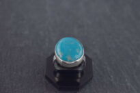 Pierścionek z Turkusem r.16 Srebro 925 Rękodzieło - 8