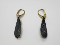 Kolczyki Pędy Bambusa Srebro 925 - 9