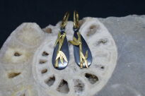 Kolczyki Pędy Bambusa Srebro 925 - 2