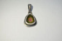 Zawieszka Turmalin Arbuzowy, Srebro 925 - 7