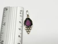 Wisiorek Zawieszka Turmalin Arbuzowy, Srebro 925 - 11