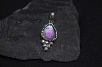 Wisiorek Zawieszka Turmalin Arbuzowy, Srebro 925 - 7