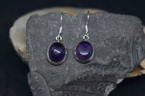 Kolczyki Wiszące Ametyst Srebro 925 - 12