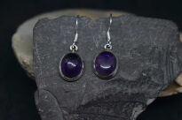 Kolczyki Wiszące Ametyst Srebro 925 - 6
