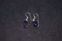 Kolczyki Wiszące Ametyst Srebro 925 - 4