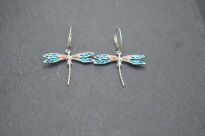 Kolczyki Ważki Barwione Ręcznie Robione Srebro 925 - 7