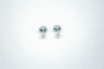 Kolczyki Larimar Owalny Sztyft Srebro 925 - 12