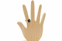 Srebrny pierścionek 925 z labradorytem owalnym handmade - 10