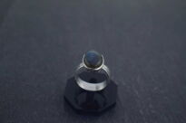 Srebrny pierścionek 925 z labradorytem owalnym handmade - 5