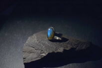 Srebrny pierścionek 925 z labradorytem owalnym handmade - 7