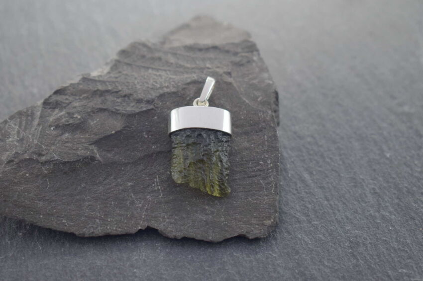 Wisiorek Zawieszka Mołdawit Wełdawit Srebro 925