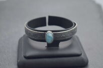 Bransoleta Larimar Srebro 925 Rękodzieło - 8