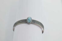 Bransoleta Larimar Srebro 925 Rękodzieło - 9