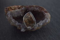 Pierścień Kwarc Drzewiasty Inkluzjami z Kwarcu r.11 Srebro 925 - 11