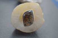 Pierścień Kwarc Drzewiasty Inkluzjami z Kwarcu r.11 Srebro 925 - 5