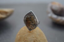 Pierścień Kwarc Drzewiasty Inkluzjami z Kwarcu r.11 Srebro 925 - 7