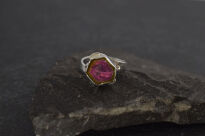 Pierścionek Turmalin Arbuzowy r.15 - 6