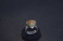 Pierścień Ciemny Opal z Etiopii r.12 Srebro 925 Rękodzieło - 10