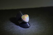 Pierścień Ciemny Opal z Etiopii r.12 Srebro 925 Rękodzieło - 13