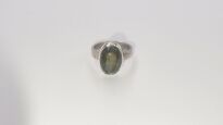 Pierścionek Labradoryt r.14 Srebro 925 Rękodzieło - 2