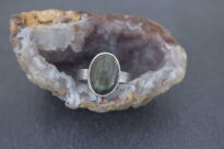 Pierścionek Labradoryt r.14 Srebro 925 Rękodzieło - 10