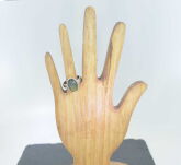 Pierścionek Labradoryt r.14 Srebro 925 Rękodzieło - 12
