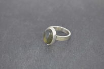 Pierścionek Labradoryt r.14 Srebro 925 Rękodzieło - 4