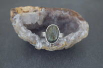 Pierścionek Labradoryt r.14 Srebro 925 Rękodzieło - 6