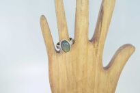 Pierścionek Labradoryt r.14 Srebro 925 Rękodzieło - 7