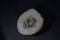 Pierścionek Labradoryt r.14 Srebro 925 Rękodzieło - 9