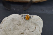 Pierścionek z Bursztynem Bałtyckim Srebro 925 r.12 - 3