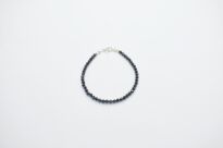 Szafir naturalny ciemny bransoletka fasetowana 3,5 mm srebro 925 - 6