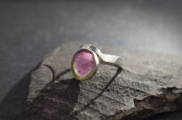 Pierścionek Turmalin Arbuzowy r.15, Srebro 925 - 7