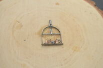 Wisiorek srebrny z motywem okna i naczyń srebro 925 Rekodzieło - 3