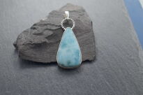 Wisiorek Zawieszka Larimar Srebro 925 Naturalny Larimar - 3