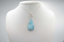 Wisiorek Zawieszka Larimar Srebro 925 Naturalny Larimar - 6